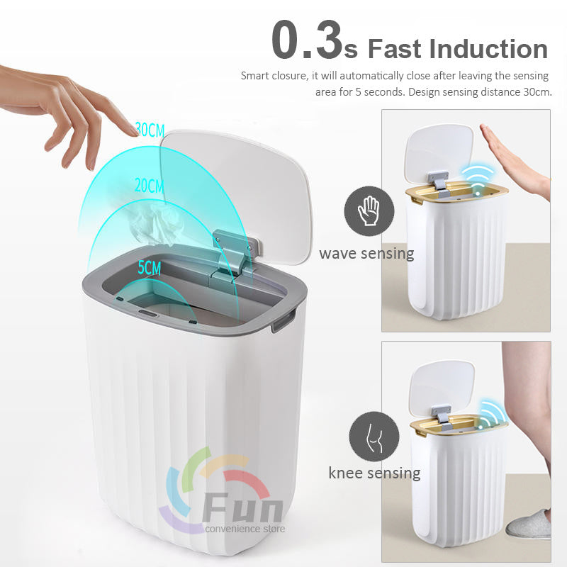 Automatic Smart Trash Can with Motion Sensor Lid