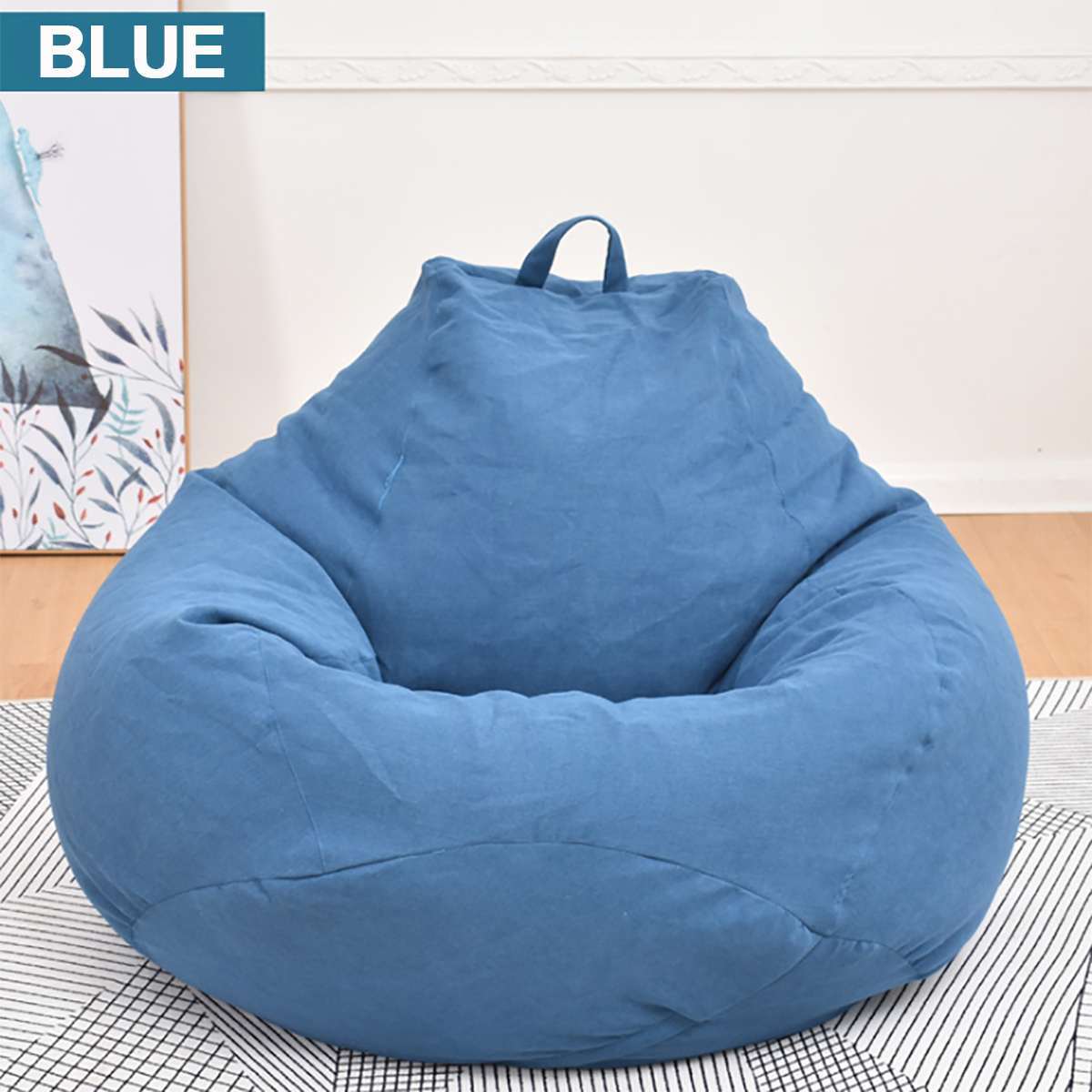 Soft Velvet Giant Bean Bag Chair