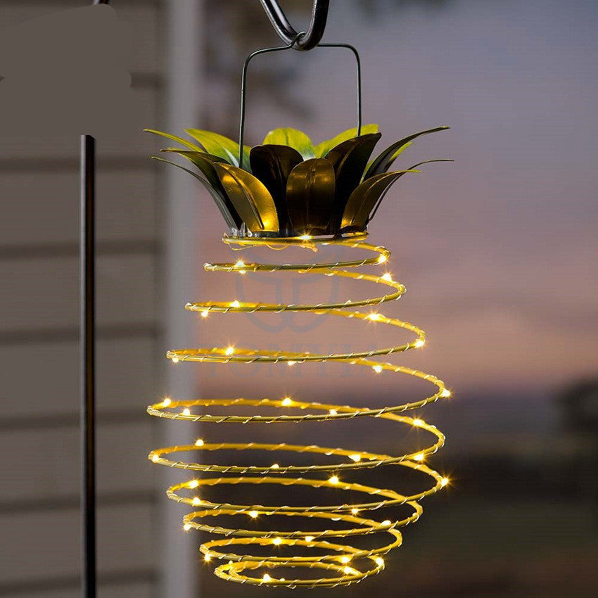 Outdoor Solar Pineapple String Lights