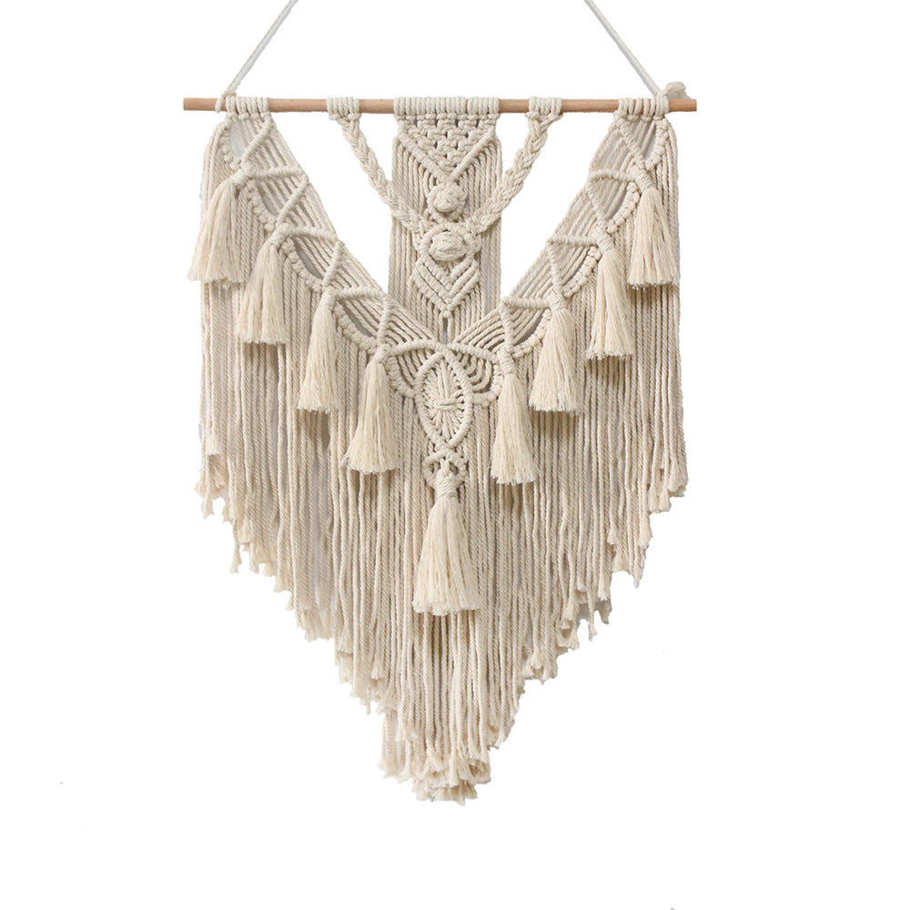 Hand-Woven Macrame Wall Hanging Tapestry