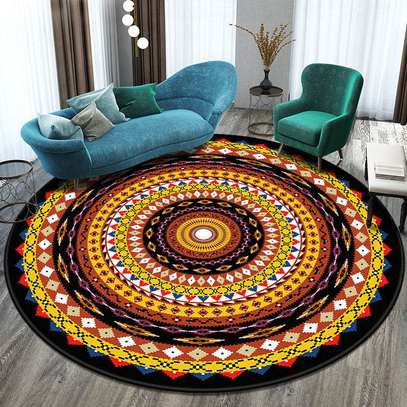 Round Polyester Rug