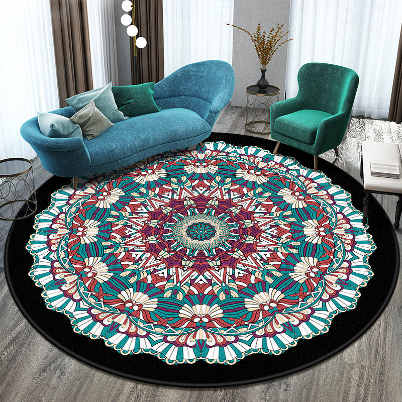 Round Polyester Rug