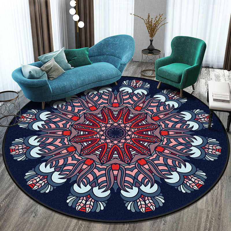 Round Polyester Rug