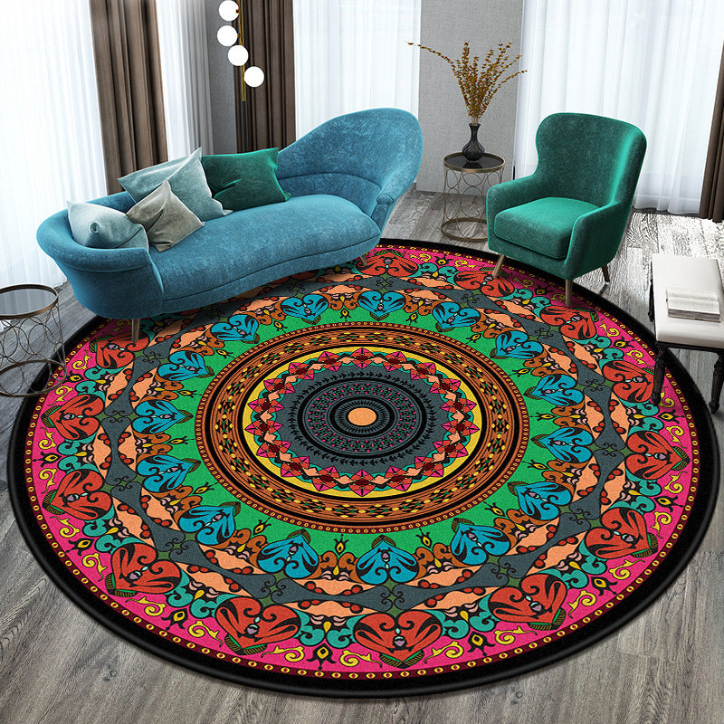 Round Polyester Rug