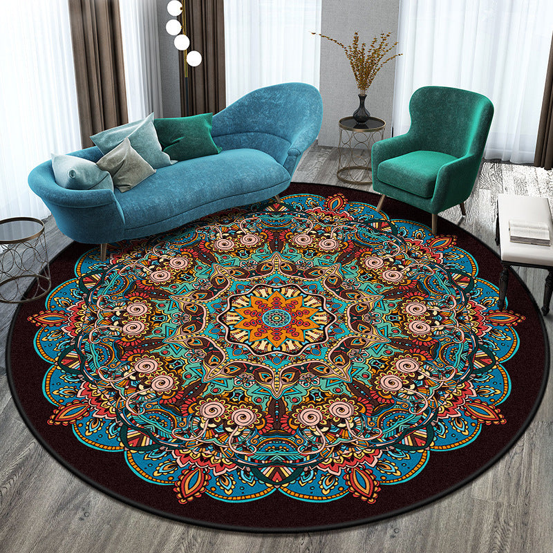 Round Polyester Rug