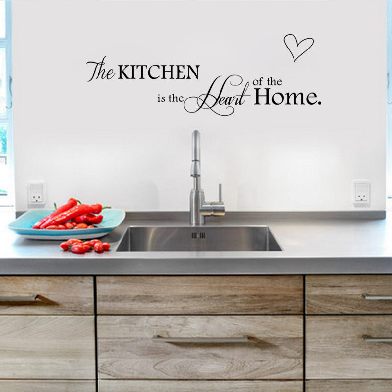 “Kitchen is the Heart of the Home” PVC Wall Sticker