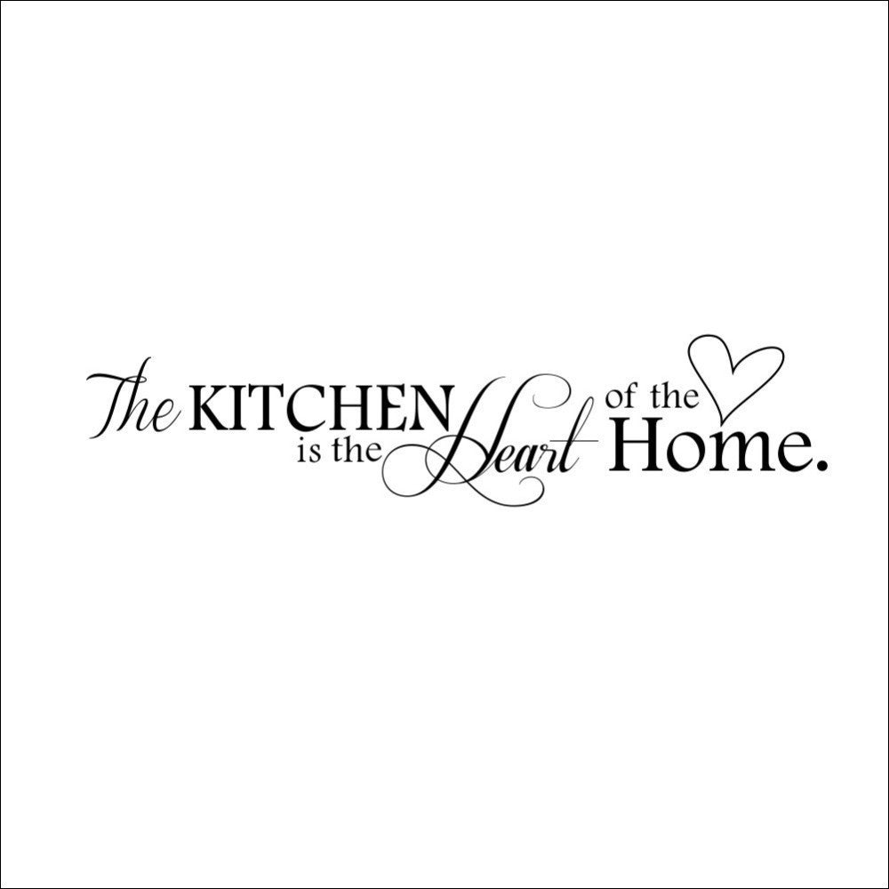 “Kitchen is the Heart of the Home” PVC Wall Sticker
