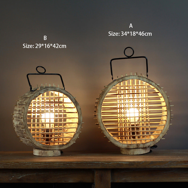 Handmade Wooden Decorative Lamp