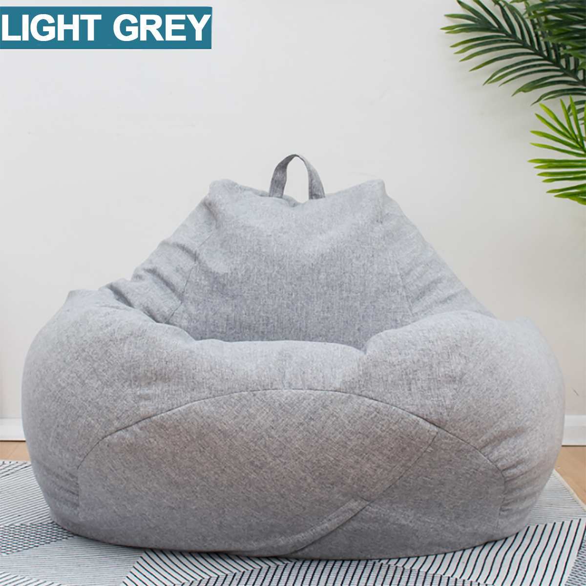 Soft Velvet Giant Bean Bag Chair