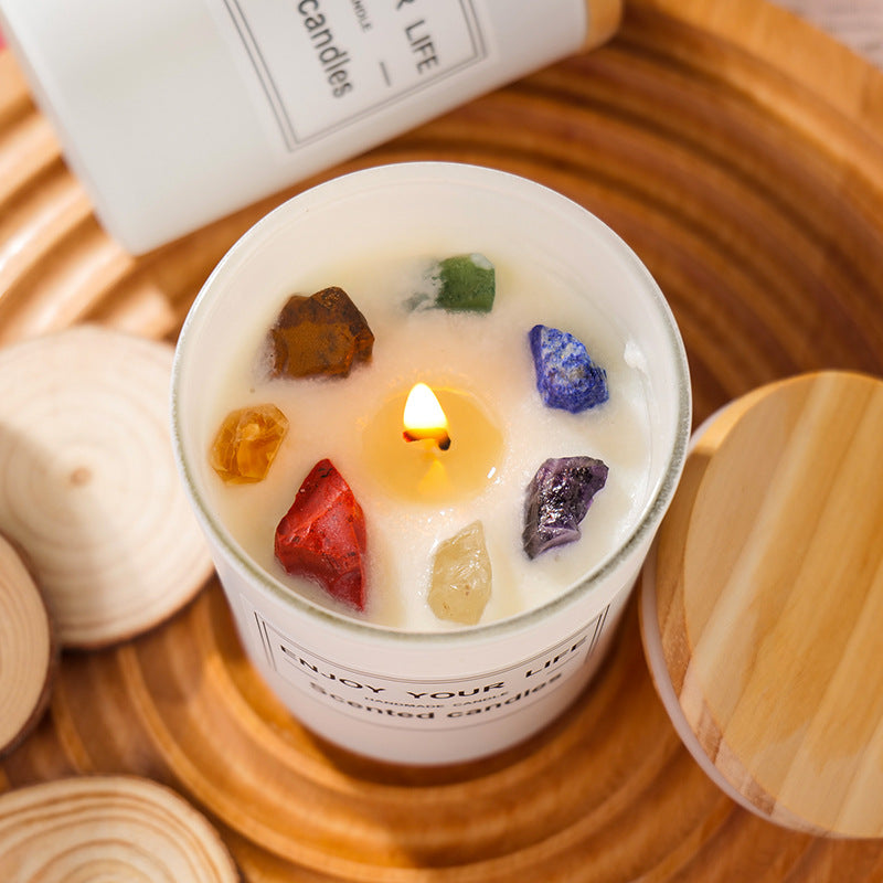 Natural Crystal Aromatherapy Candle