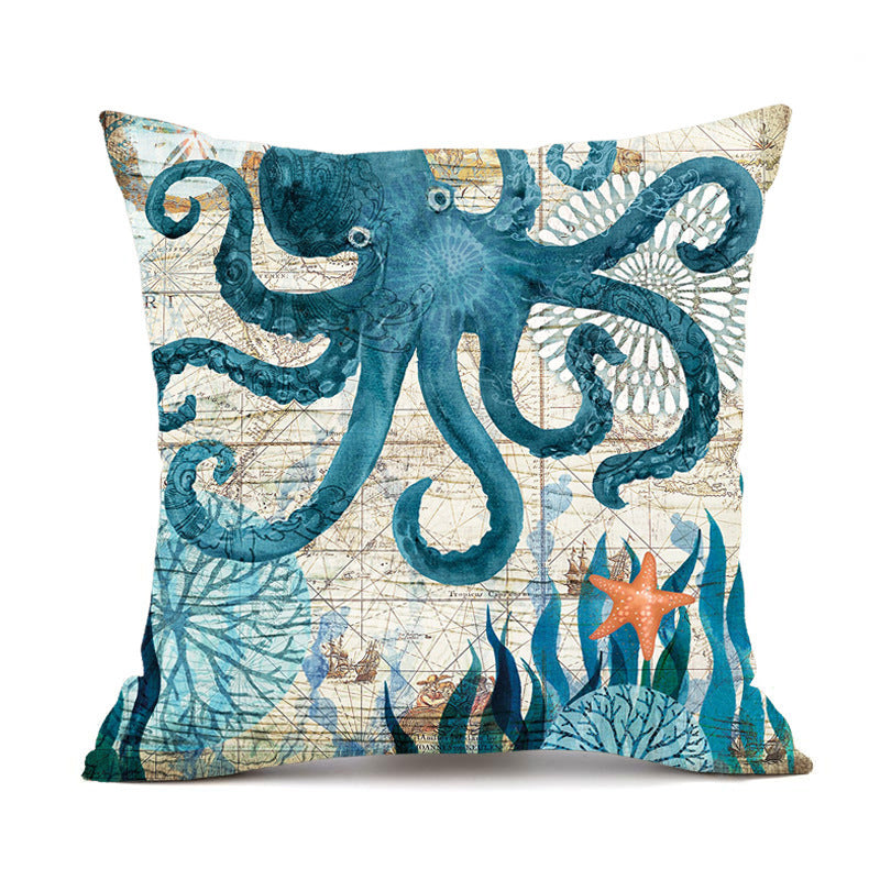 Sea Turtle Printed Cushion Covers