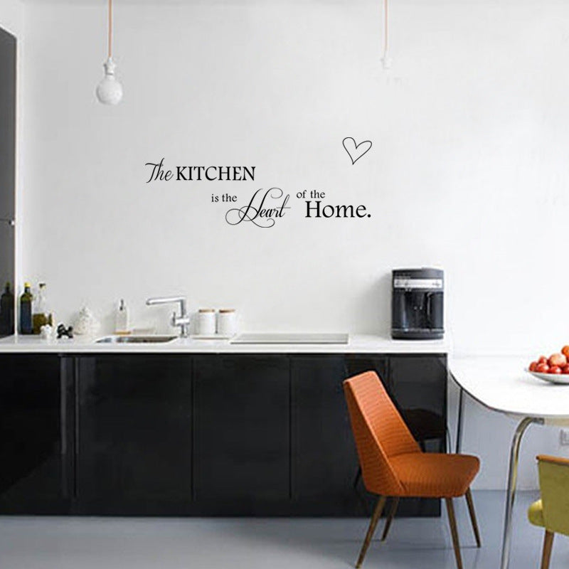 “Kitchen is the Heart of the Home” PVC Wall Sticker