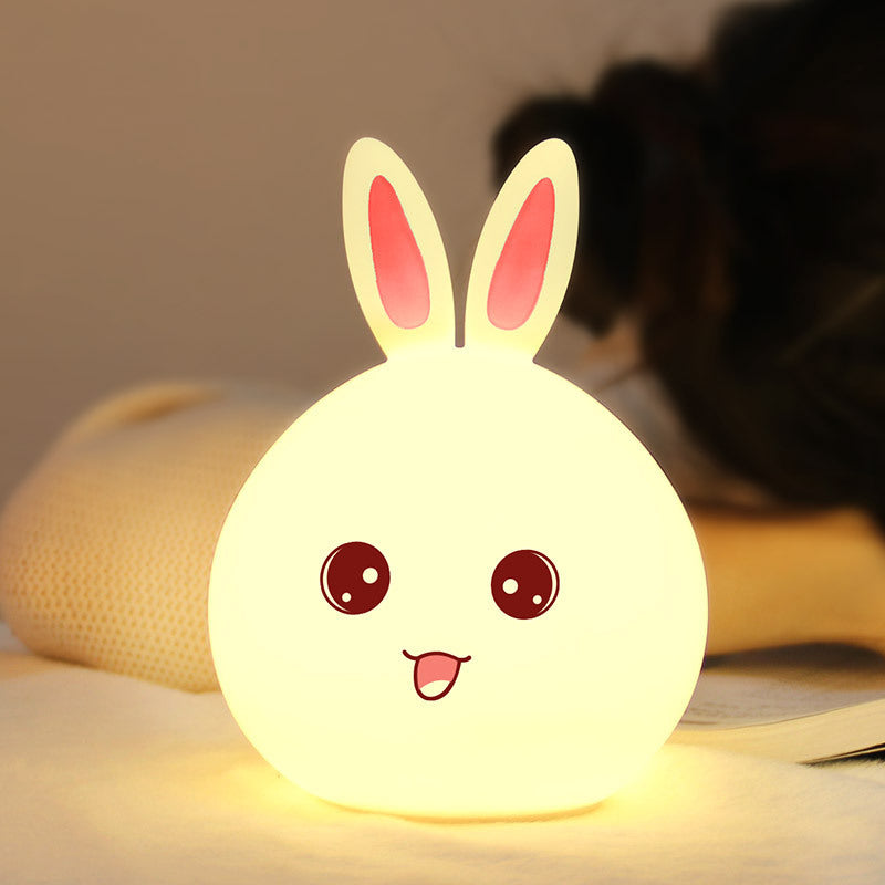 Cute Rabbit Silicone Night Light