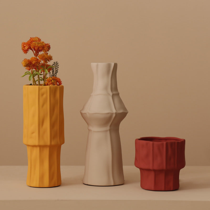 Nordic Morandi Ceramic Vase