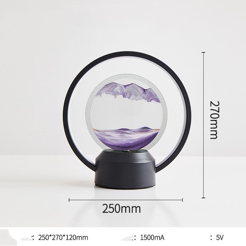 Minimalist 3D LED Glass Table Lamp