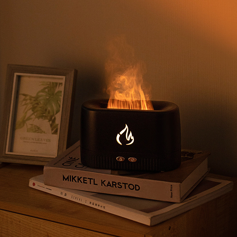 Flame-Shaped Essential Oil Diffuser & Humidifier