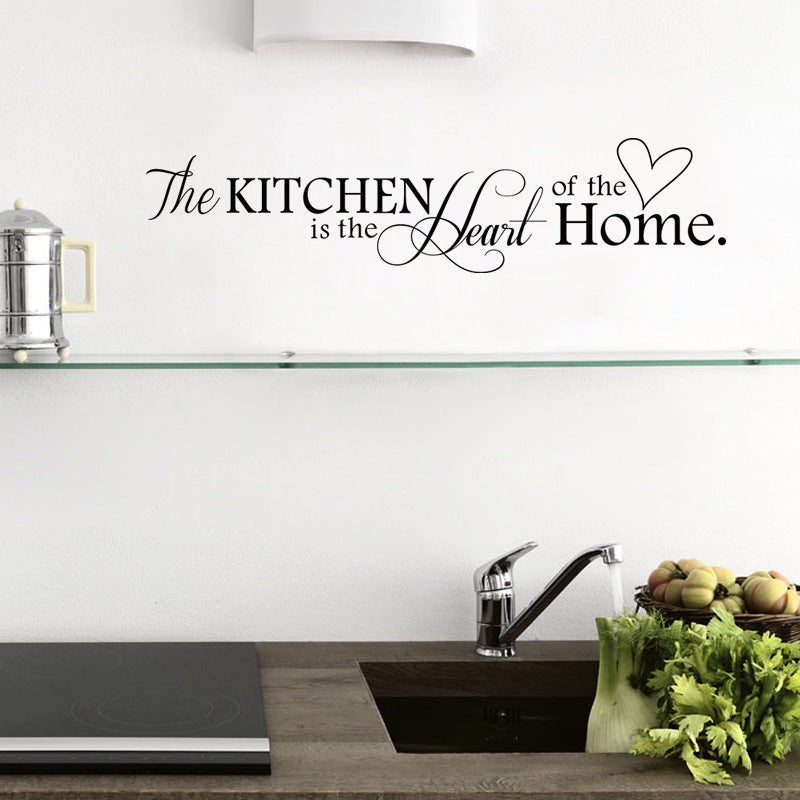 “Kitchen is the Heart of the Home” PVC Wall Sticker