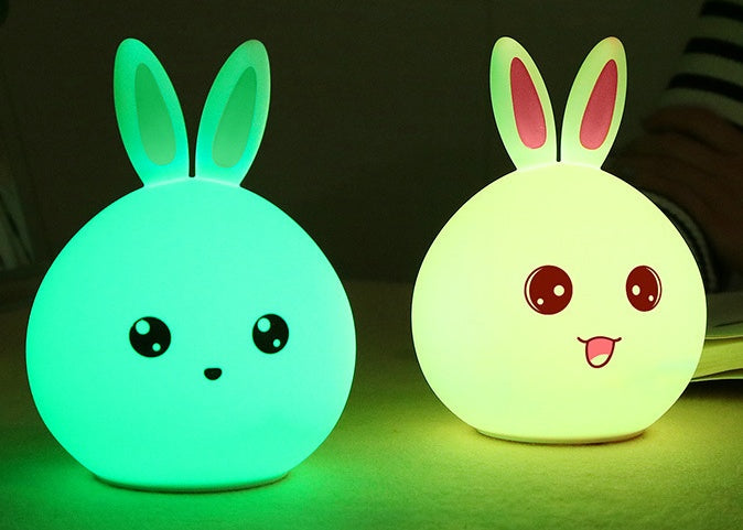 Cute Rabbit Silicone Night Light