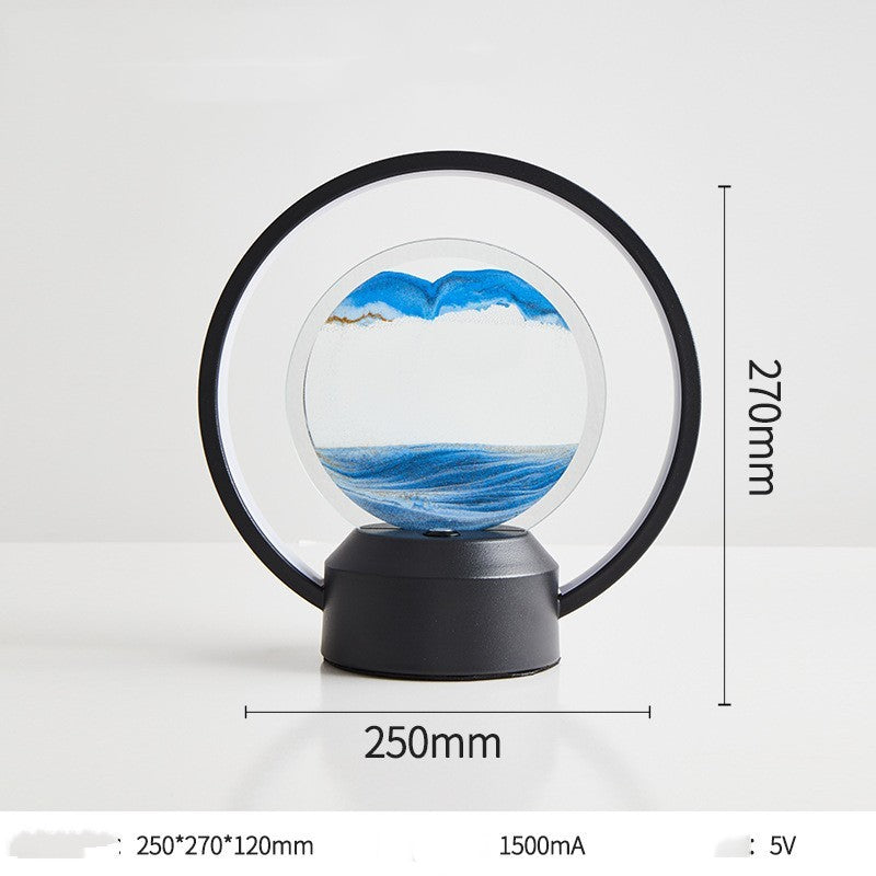 Minimalist 3D LED Glass Table Lamp