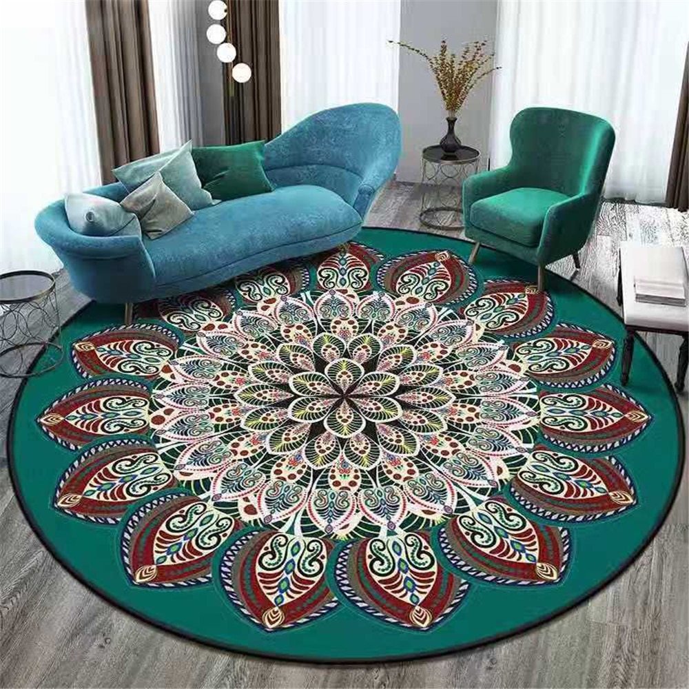 Round Polyester Rug