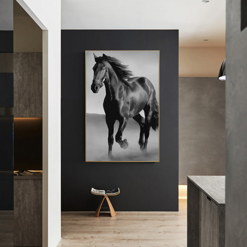 Dark Horse Canvas Wall Art