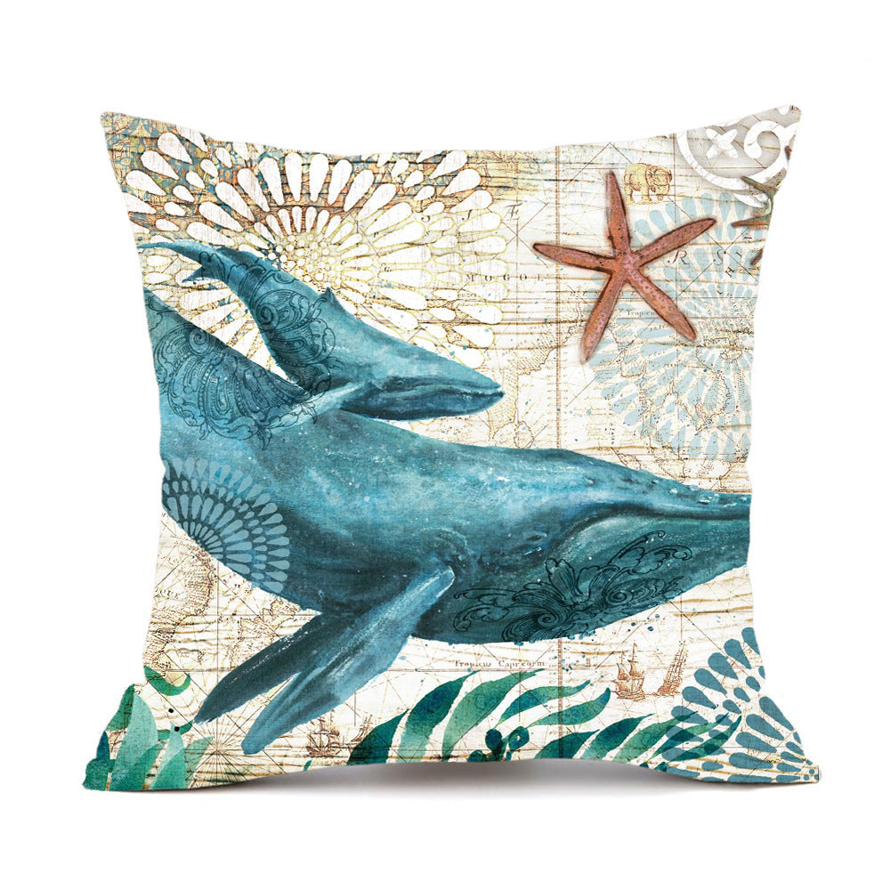 Sea Turtle Printed Cushion Covers