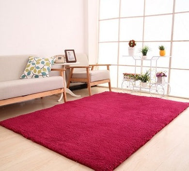 Fluffy White Area Rug