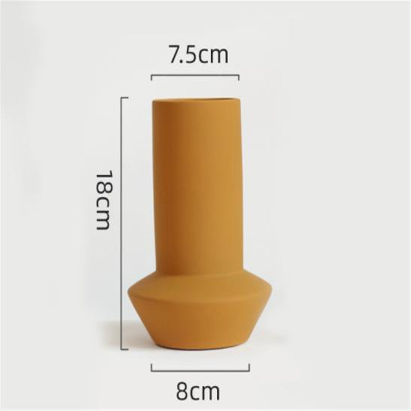 Nordic Morandi Ceramic Vase