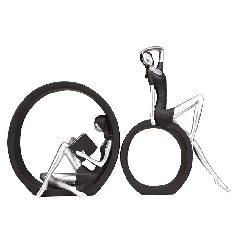 Modern Resin Girl Figurine