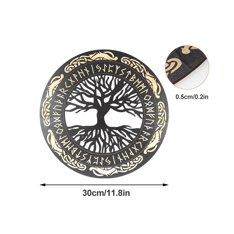 Viking-Inspired Wooden Wall Art