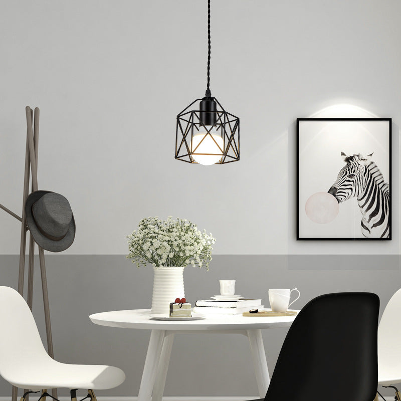 Modern Wrought Iron LED Table & Hanging Lamp