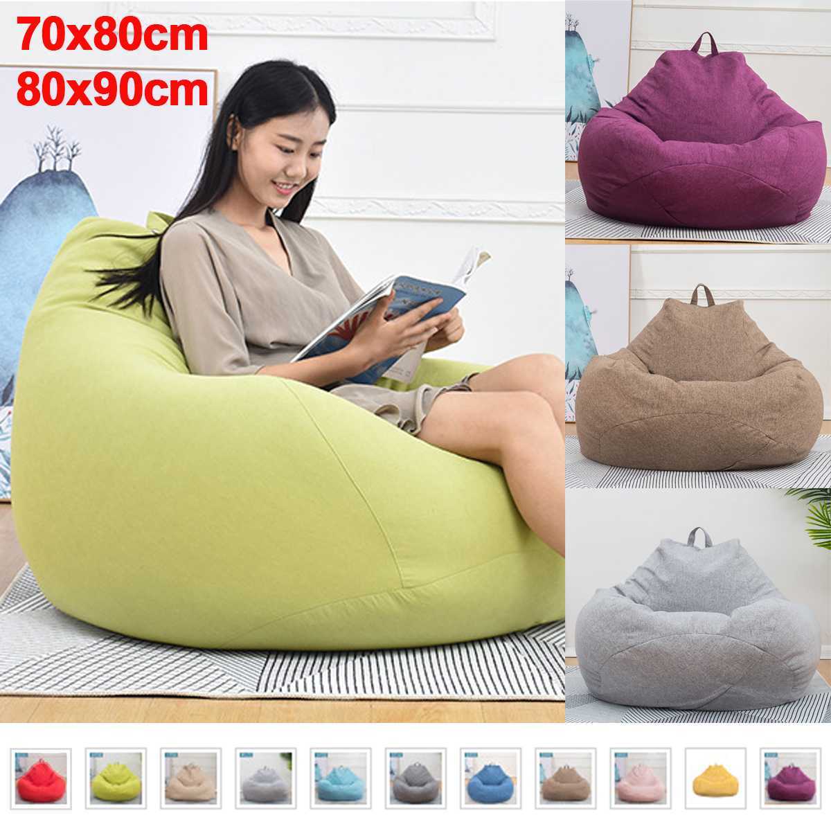 Soft Velvet Giant Bean Bag Chair