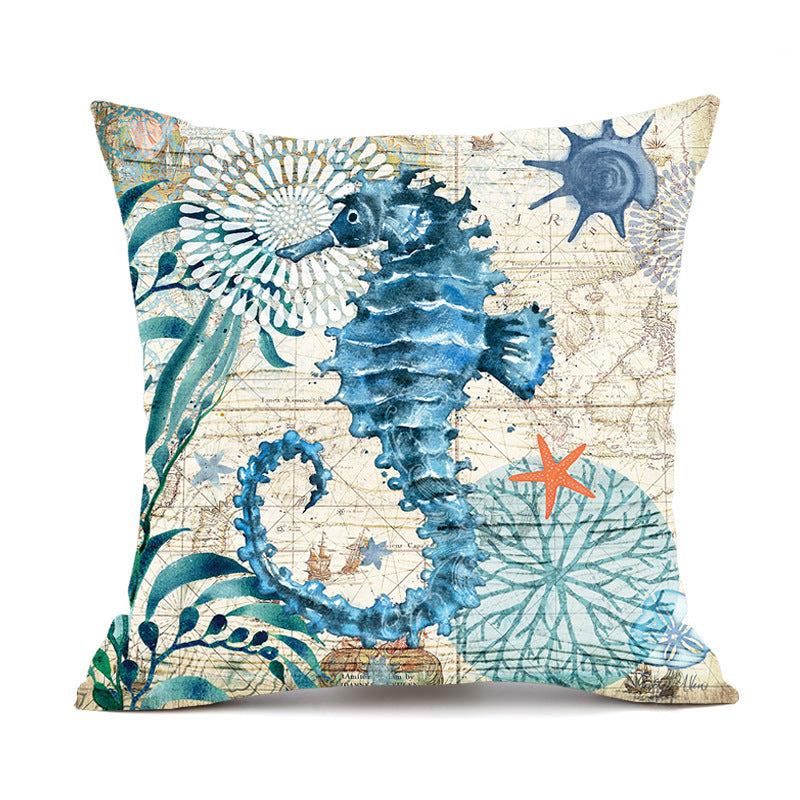 Sea Turtle Printed Cushion Covers