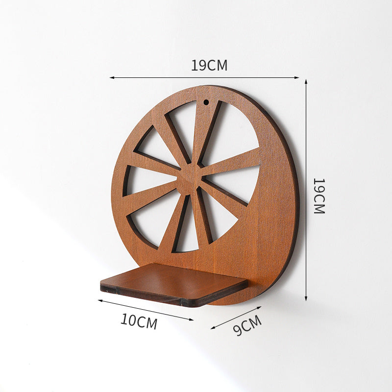 Retro Wooden Wall Shelf
