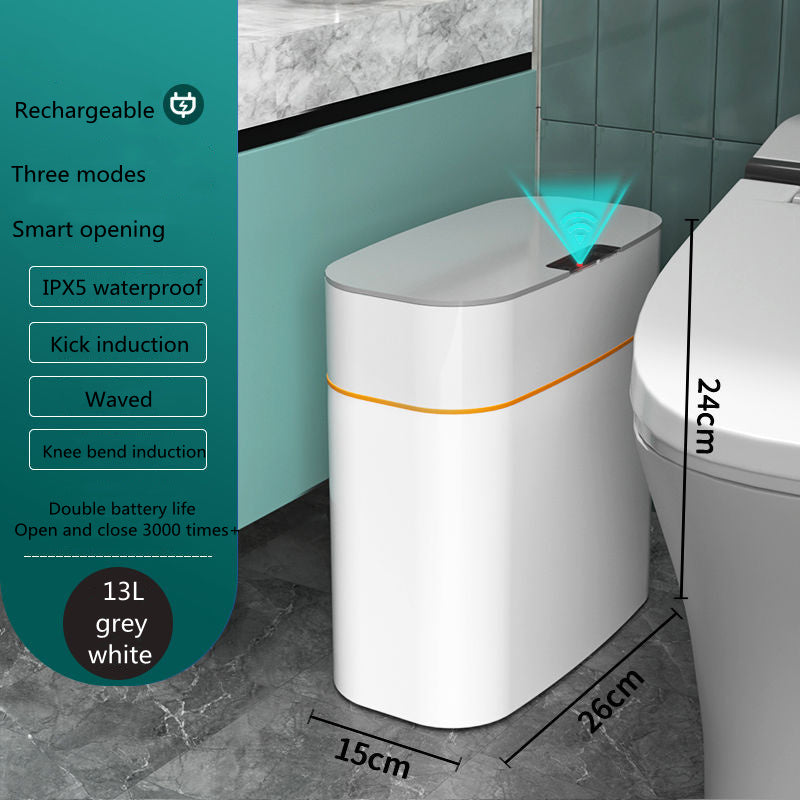 Automatic Smart Trash Can with Motion Sensor Lid