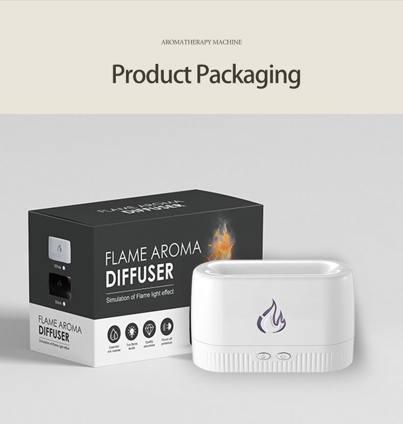 Flame-Shaped Essential Oil Diffuser & Humidifier