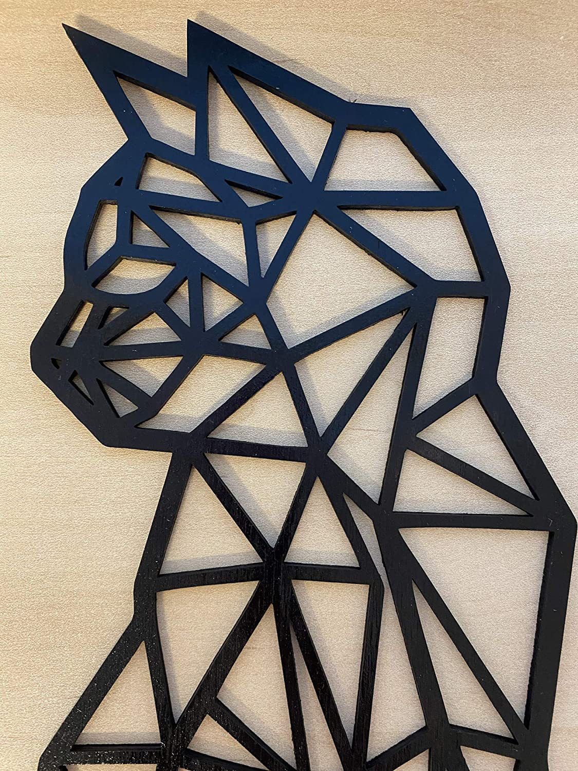 Carved Metal Cat Wall Art