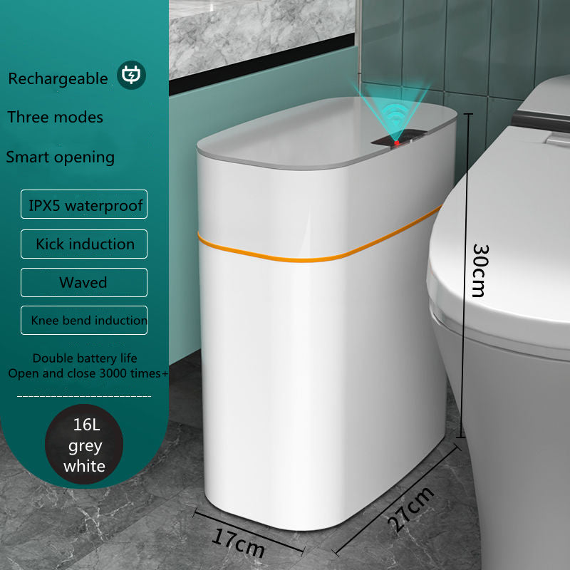 Automatic Smart Trash Can with Motion Sensor Lid
