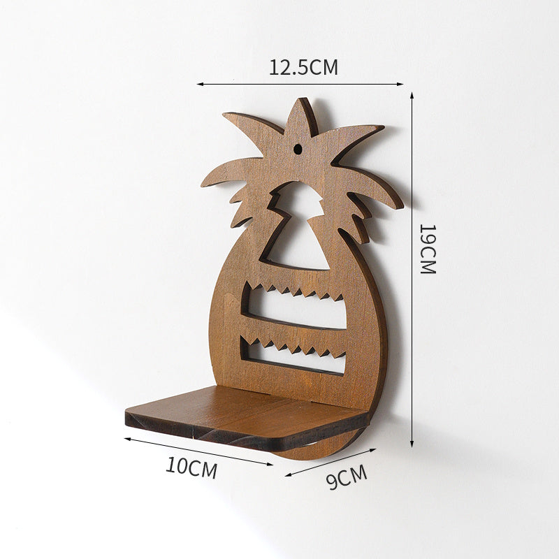 Retro Wooden Wall Shelf