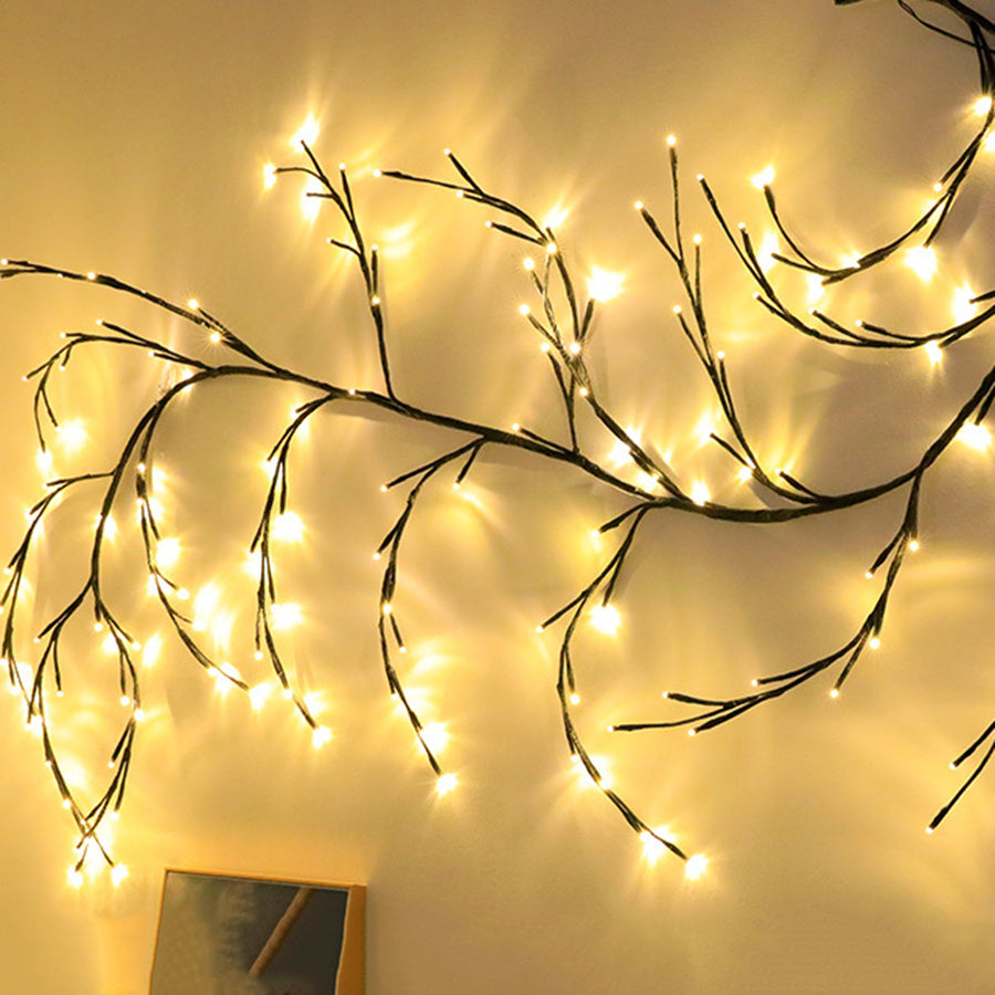 LED Willow Vine Garland with Lights