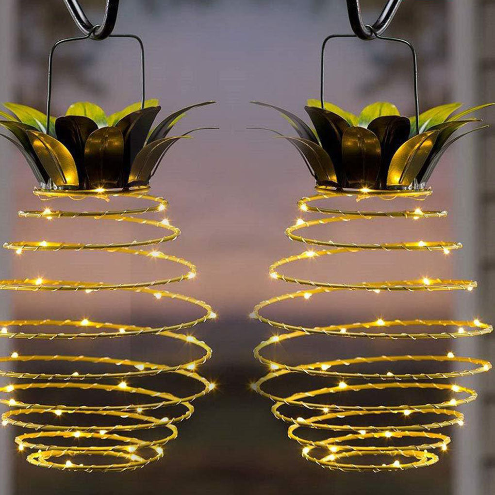 Outdoor Solar Pineapple String Lights