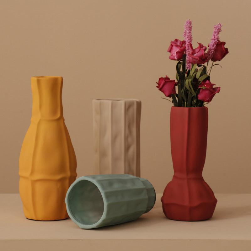 Nordic Morandi Ceramic Vase