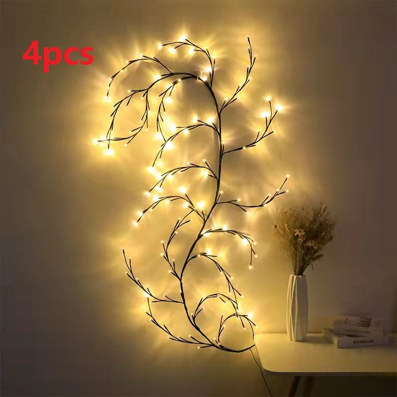 LED Willow Vine Garland with Lights