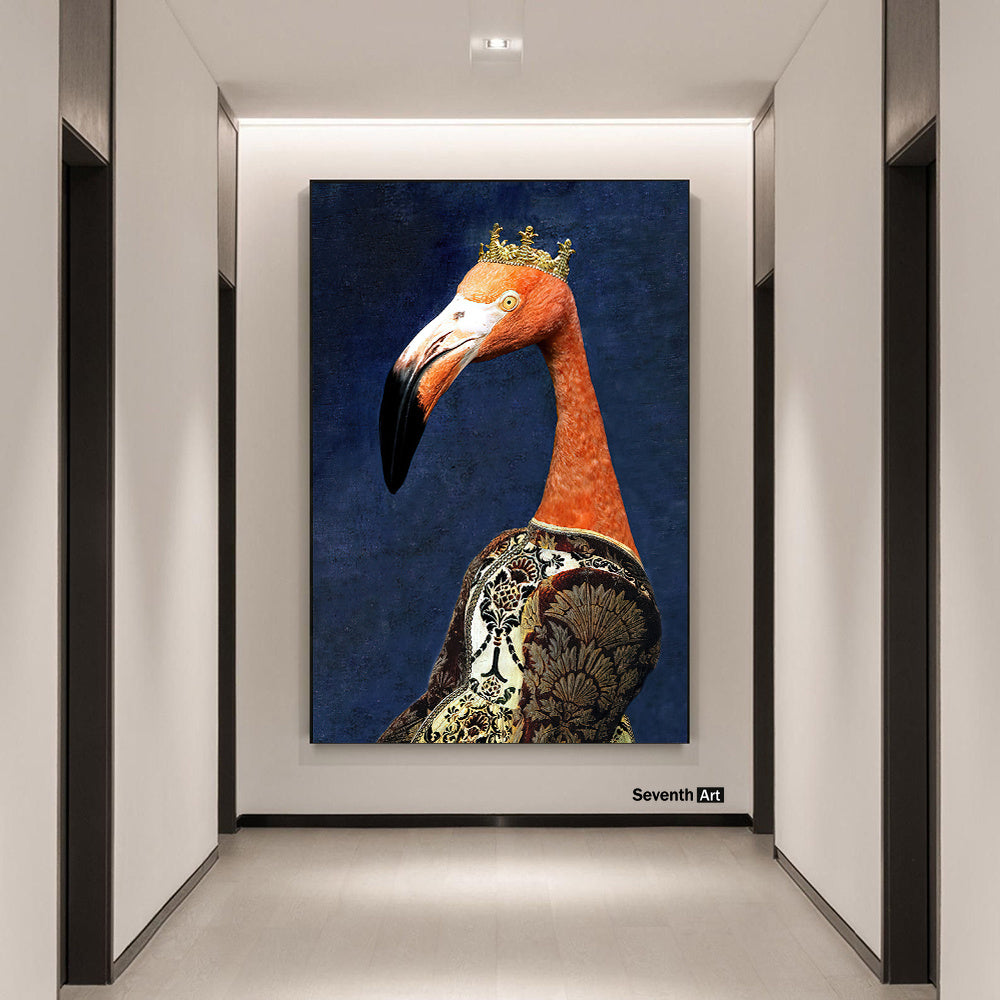 Black Wildlife Canvas Wall Art