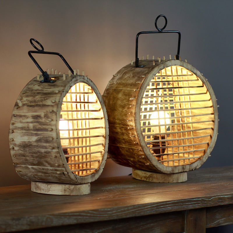 Handmade Wooden Decorative Lamp