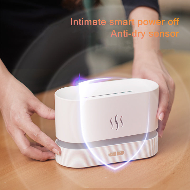180ML USB Ultrasonic Aroma Diffuser with Flame Simulation